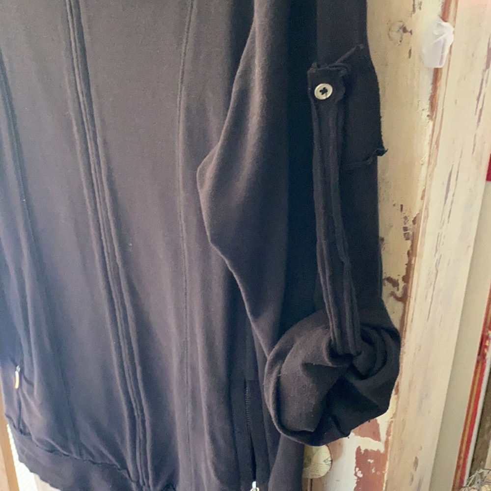 Black Nomadic Trader Knee Length Jacket - image 4